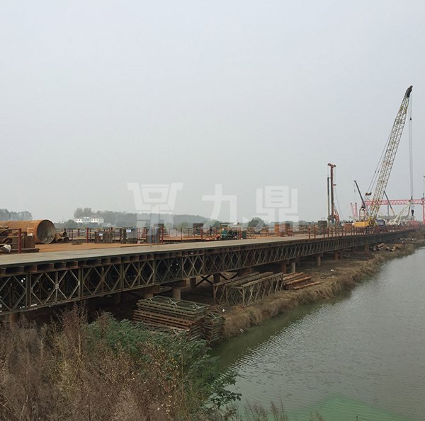 武漢(han)市(shi)政(zheng)路橋-天河(he)機(ji)場S9標(biao)段(duan)2鋼便橋(qiao)